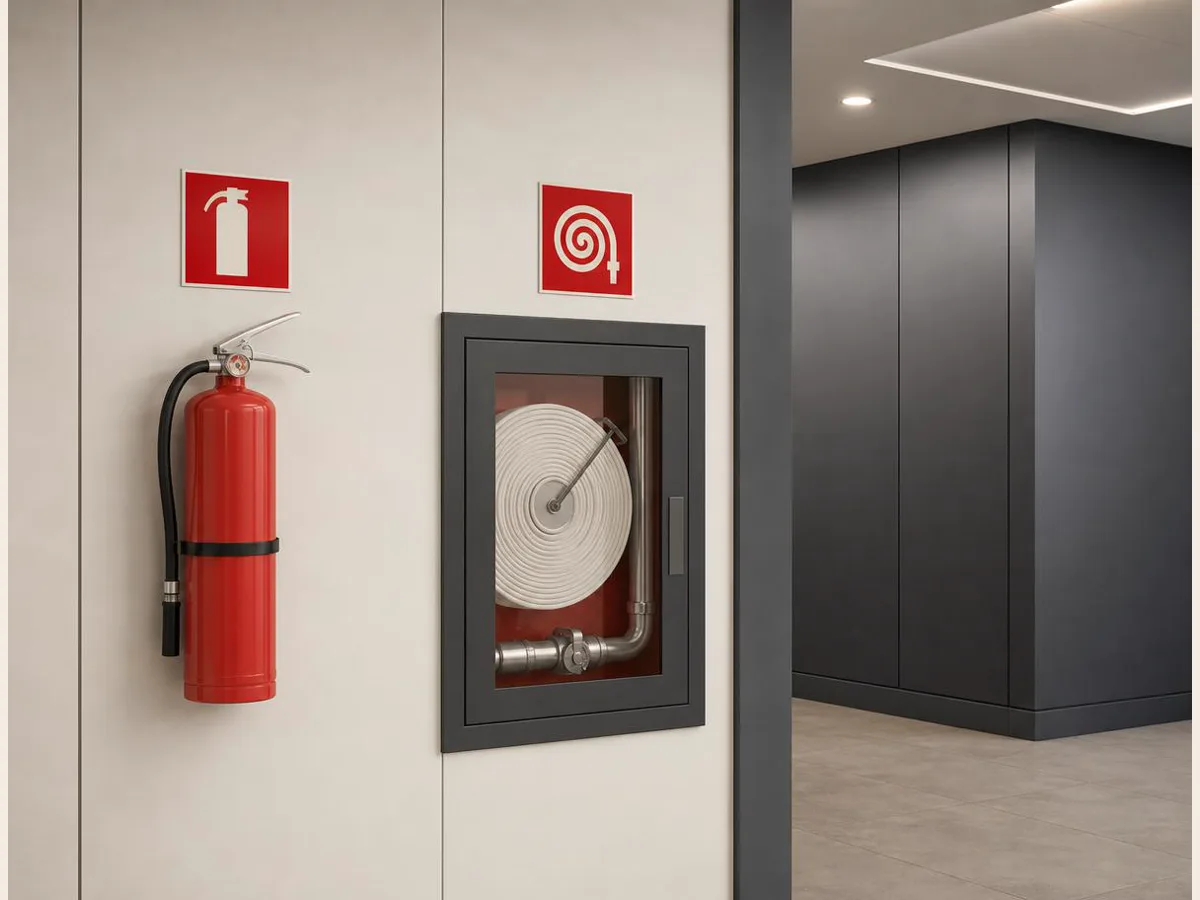 Identificación de equipos contra incendios, referencia visual para personalización corporativa