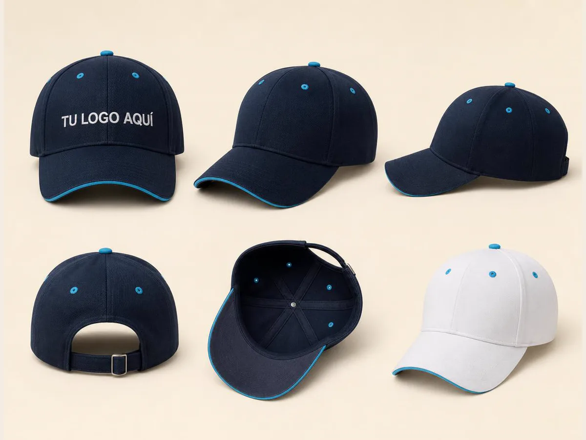 Gorras, referencia visual para personalización corporativa
