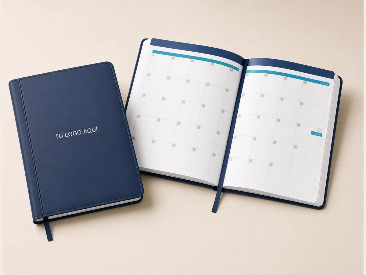 Agendas, referencia visual para personalización corporativa
