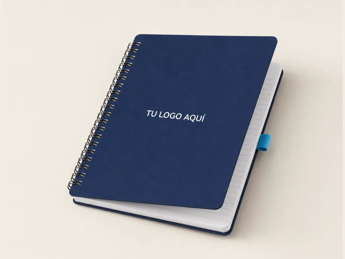 Cuadernos, referencia visual para personalización corporativa