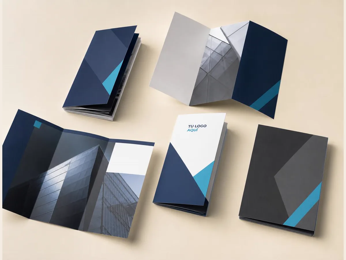 Folletos, referencia visual para personalización corporativa